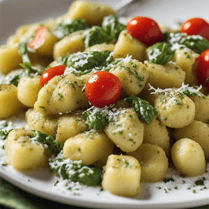 Potato Gnocchi with Pesto Sauce
