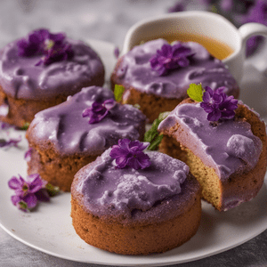 Purple Sweet Potato and Cranberry Tea Cakes