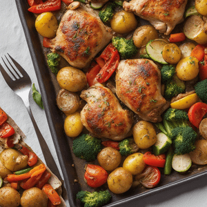 Roasted Potato and Chicken Sheet Pan Dinner